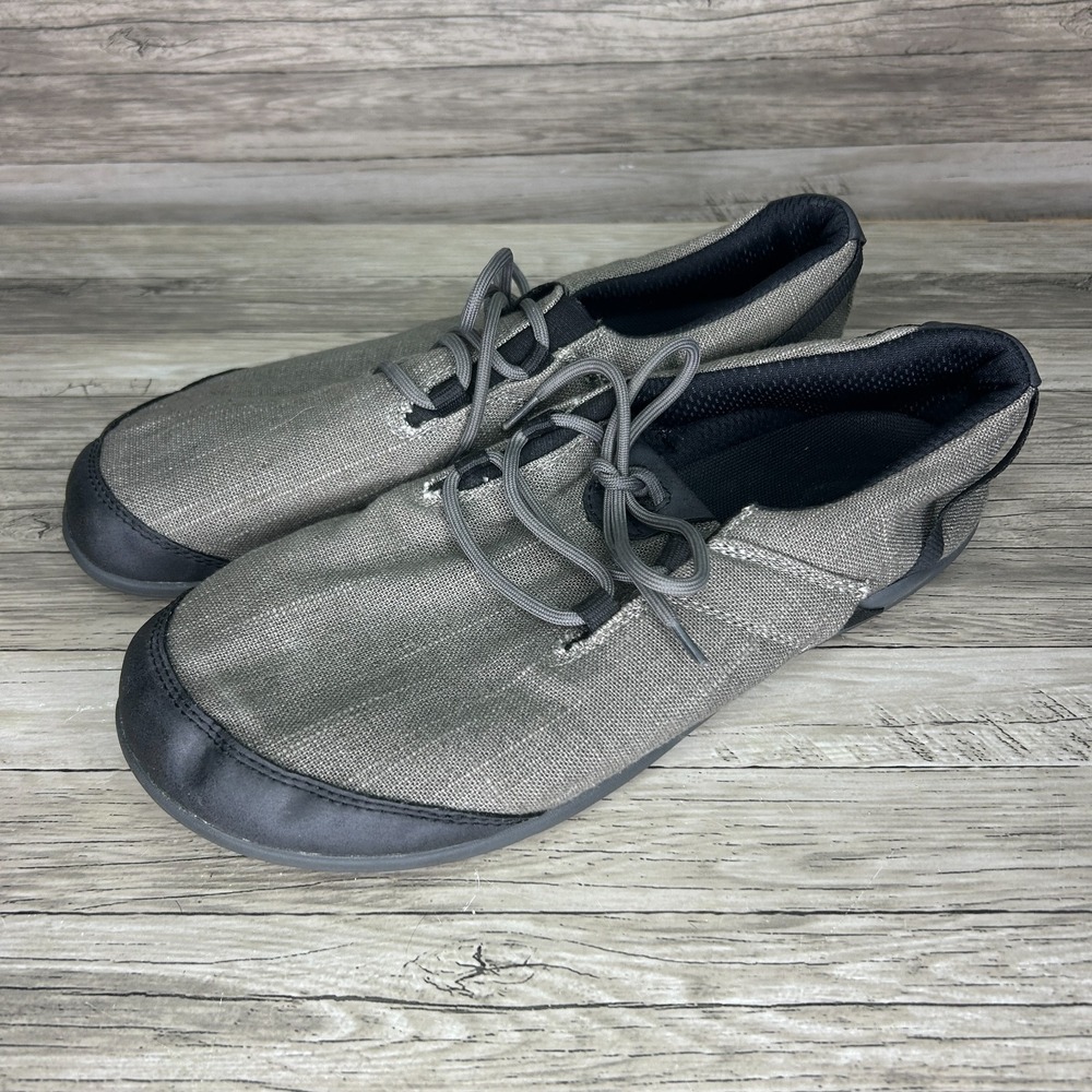 Xero Shoes Hana Hemp Men's Size 11 Canvas Barefoot Minimalist Gray Eco Lace Up